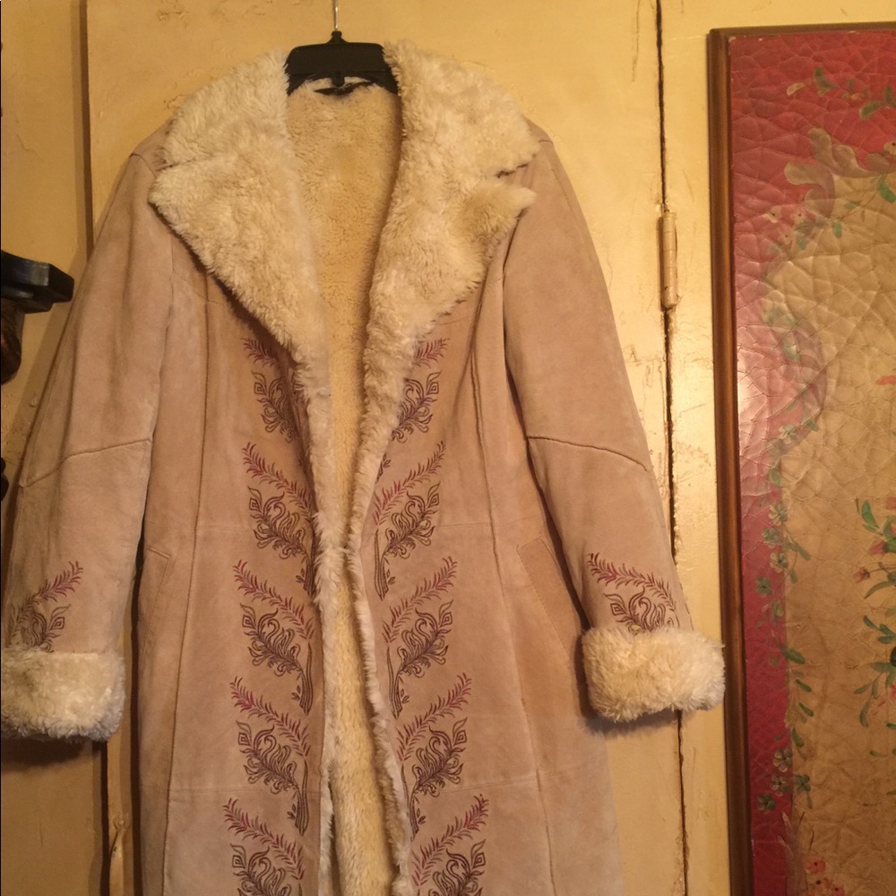 Express Leather Long Coat